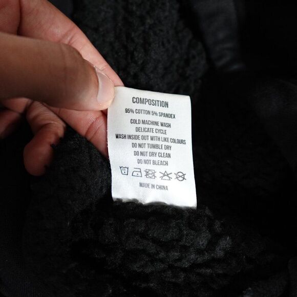 Sydney Jiu Jitsu Academy SJJA Sherpa Lined Hoodie Mens L Full Zip Logo Black - Picture 7 of 12